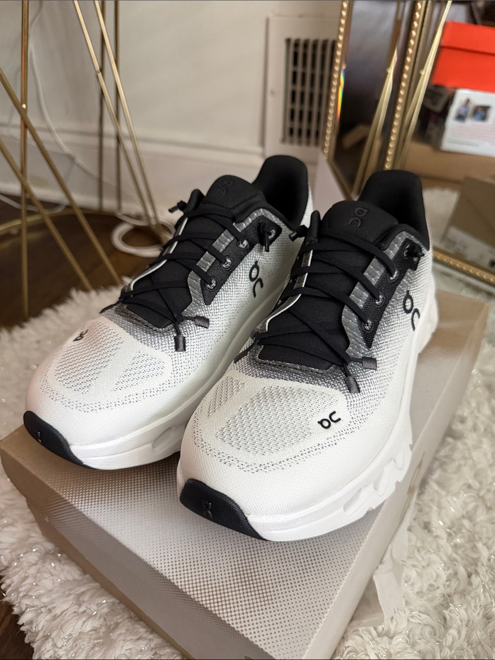 On Running Cloudnova White and Black Sneakers